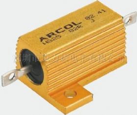 Arcol HS15 系列 绕线 面板安装电阻器, 轴向接端, 铝壳封装