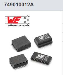 音频变压器/信号变压器   Wurth Elektronik 749010012A